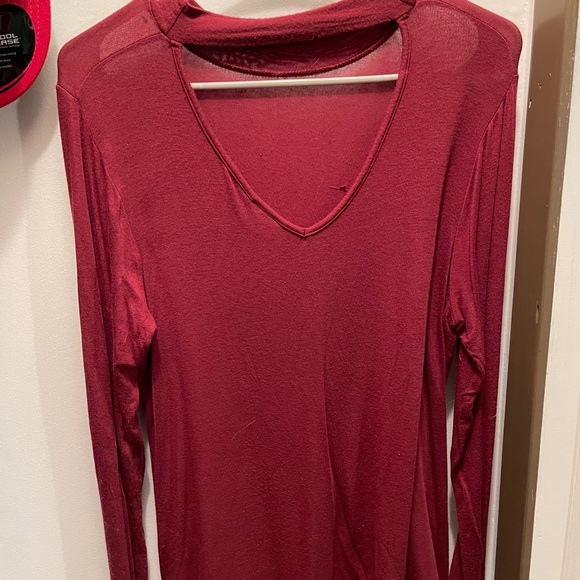 High Collar Long Sleeve Shirt - Picture 2 of 2